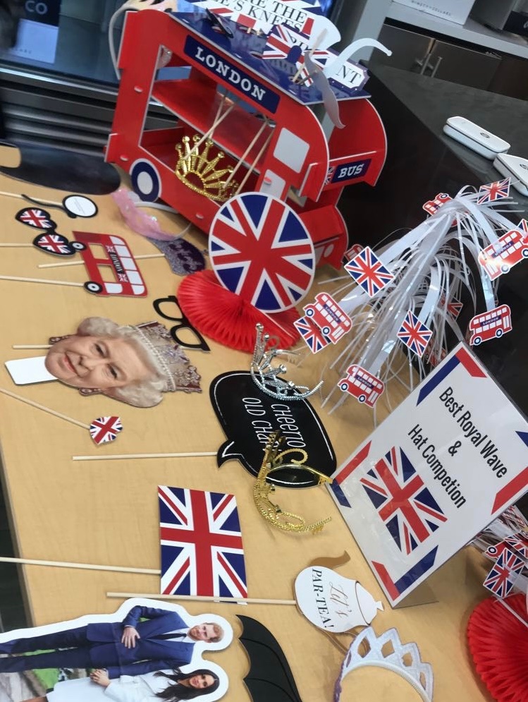 tiffinields's tweet photo. Four years ago today we celebrated the union of #HarryandMeghan with a party at work. Happy Anniversary to the beautiful couple. https://t.co/VfGzhKxKcd