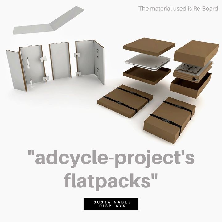 adcycleproject's tweet photo. "adcycle-project's flatpacks”  1/2
The material used is Re-Board
お問合せは下記Linkからどうぞ
→https://t.co/clKXbWTiT3 
#ReBoard
#adcycleproject
#RIGIDPAPERBOARD
#Sustainable
#DISPLAY
#アドサイクルプロジェクト
#リジッドペーパーボード
#サステイナブル
#リボード
#♻️ https://t.co/VYIpc9UpIz