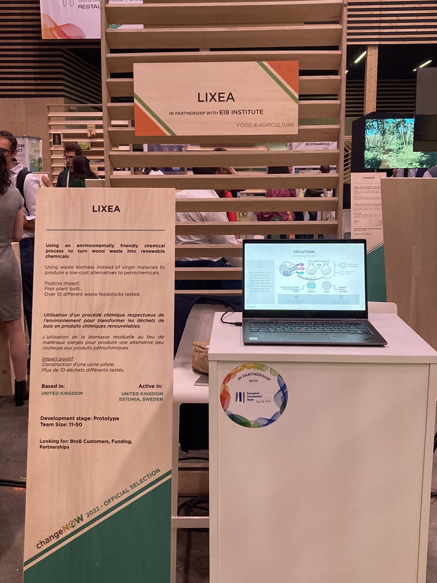 Things have officially kicked off at @ChangeNOW_world! Come find us to learn more about Lixea