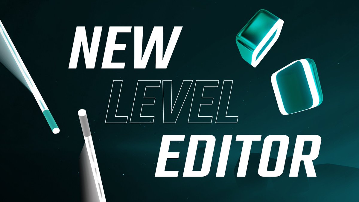 BeatSaber's tweet photo. Calling all PC players! 🖥 Our new Level Editor (beta) is ready to download for Steam and Oculus PC. Interested in beatmapping? Check the Beat Saber Main Menu to get started. More info here: 
https://t.co/x5nUegtsyz https://t.co/tq0YU21v4C