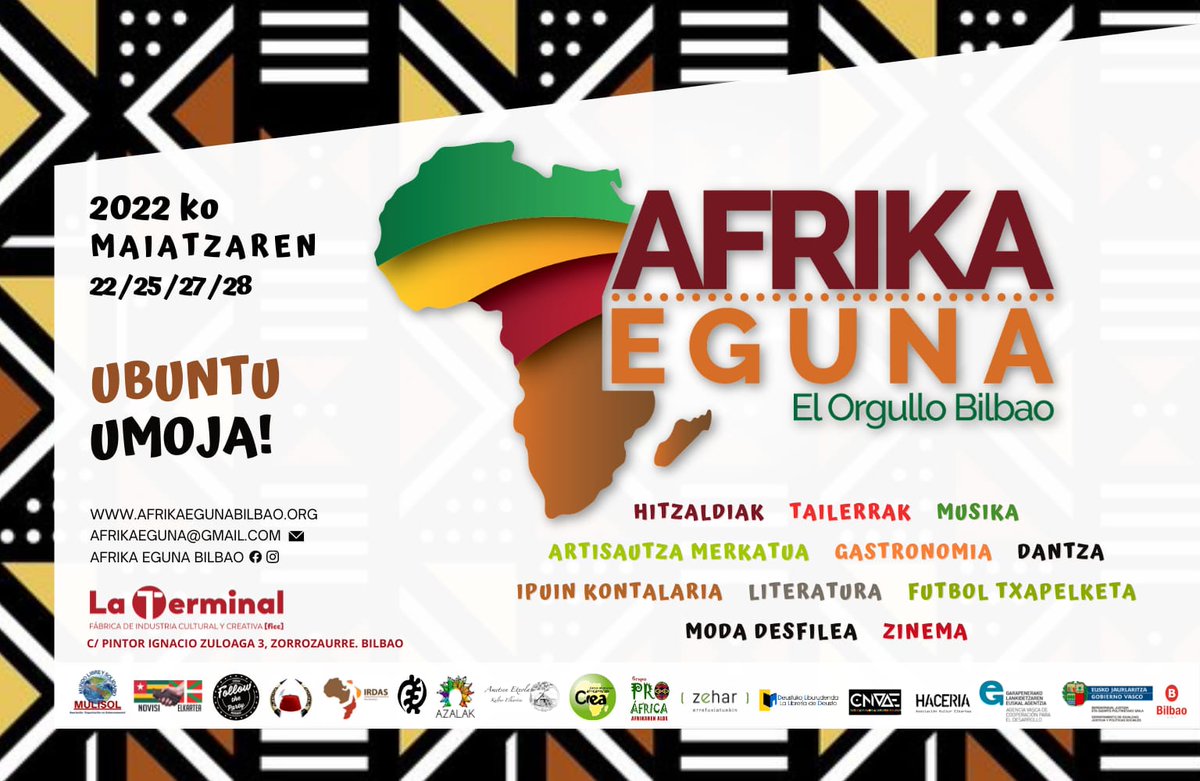 GPA_Grupo's tweet photo. ¡El Día y la Semana de África 2022 llegan a BIZKAIA! ¡Atent@s a todos los eventos! https://t.co/VD48KC1zns