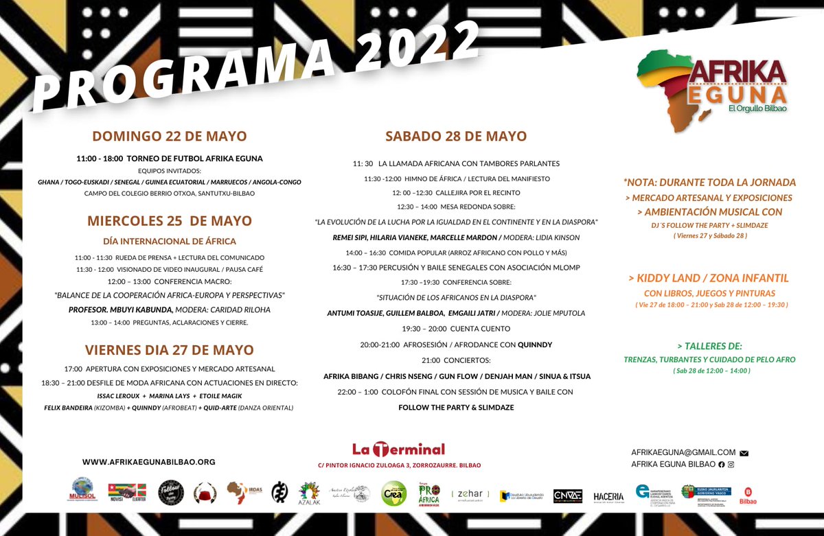 GPA_Grupo's tweet photo. ¡El Día y la Semana de África 2022 llegan a BIZKAIA! ¡Atent@s a todos los eventos! https://t.co/VD48KC1zns