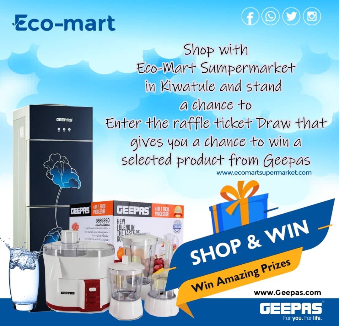 GeepasUganda's tweet photo. WIN 🕺💃 WIN ✨💥 WIN
Visit @ecomartkiwatule and shop for Geepas products to stand a chance to win amazing prizes.
Visit https://t.co/jIaaGpfgcu and shop online for Geepas products.
#win #shoponline #UOT #geepas #Ecomart #homeapliances https://t.co/vSlJzIYcpA