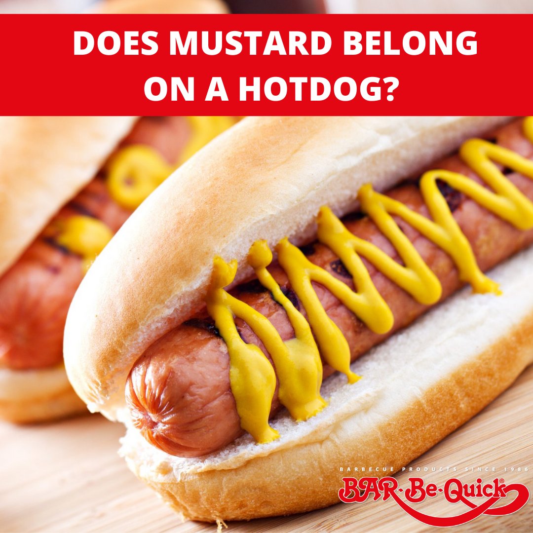 BarBeQuick's tweet photo. The great debate!
Does mustard belong on a hot dog? 🌭
Let us know your stance.
💛 for YES to mustard.
❤️ for HELL NO, I love ketchup.
💚 for EW to both.
#hotdogs #hotdog #bbqlovers #bbqfood #fooddebates #foodies #bbqfood #bbq2022 https://t.co/FcmmQEVK42