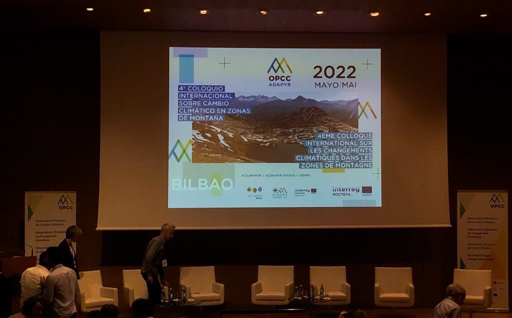 gabineteseis's tweet photo. ✔️ Hoy acudimos a la primera de las dos jornadas del IV Coloquio Internacional sobre el #cambioclimático en zonas de montaña 🏔 @opcc_ctp #ADAPYR que se celebra en @Euskalduna_eus https://t.co/j7cLV7jgcC