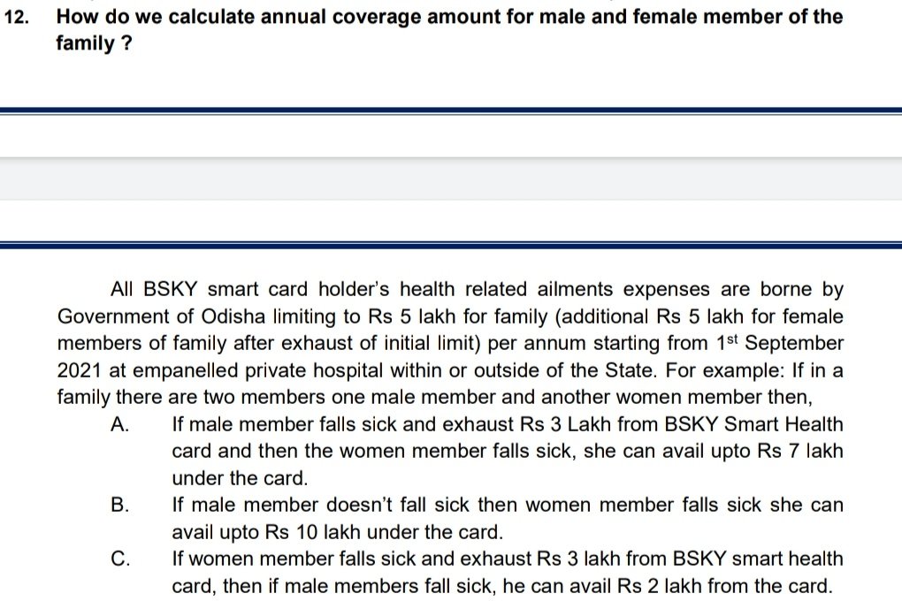 BanmaliNaik's tweet photo. @WJNSTweets @AnubhavMohanty_ It is mostly seen in Odisha, if a Male person having BSKY Card needs 7 Lakhs rupees for treatment then his life can't saved by @BskyOdisha by @Naveen_Odisha govt where as if a women need same ammount she can easily treated in empanelled hospital #GenderBiasedLaws @ANI @ptic_news https://t.co/1Lwu574FVd
