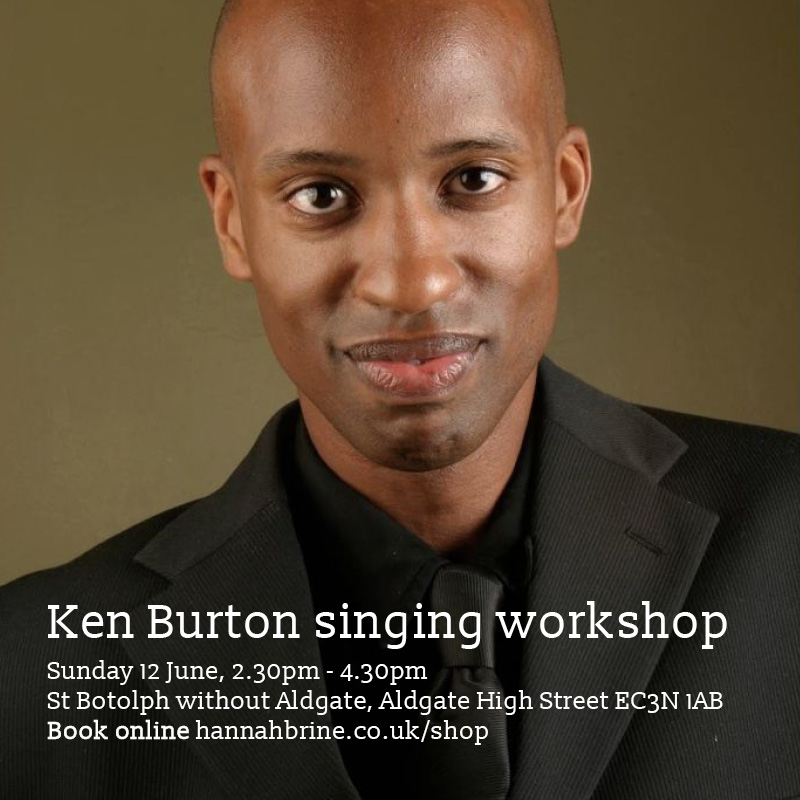 Join members of Finsbury Park Singers and other like-minded singers for a brilliant workshop with the legendary choir leader <a href="/kenburtonmusic/">Ken Burton</a> 

Sunday 12 June, 2.30pm - 4.30pm 
St Botolph without Aldgate EC3N 1AB (nearest tube Aldgate East)

Book online at bit.ly/3LtRkwv
