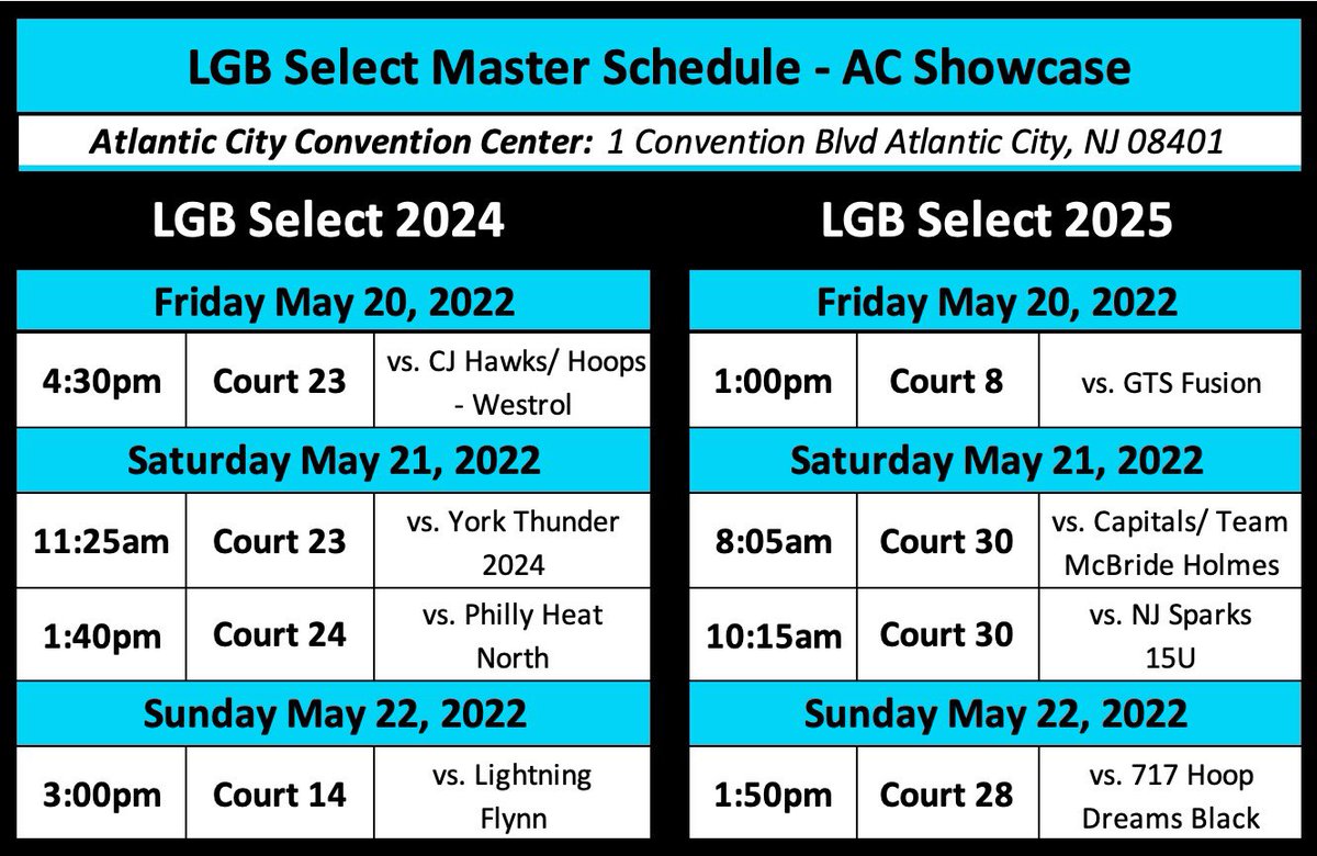 Lexie Gerson Basketball (@lbgbasketball) on Twitter photo Who’s headed to <a href="/SelectEventsBB/">Select Events Basketball</a>’s Atlantic City Showcase 🎡🏖🏀 tomorrow? 😬🔋 We can’t wait! Check out #LGBSELECT2024 & #LGBSELECT2025 in action at the <a href="/ACConvention/">Atlantic City Convention Center</a> all weekend! #HWNL Who’s headed to <a href="/SelectEventsBB/">Select Events Basketball</a>’s Atlantic City Showcase 🎡🏖🏀 tomorrow? 😬🔋 We can’t wait! Check out #LGBSELECT2024 & #LGBSELECT2025 in action at the <a href="/ACConvention/">Atlantic City Convention Center</a> all weekend! #HWNL