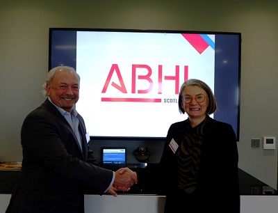 BioDundee's tweet photo. You may have seen Peter Ellingworth, Anne Muir and Mark Cook speaking in the panel discussions at #BioDundee22 Conference on Tuesday.
Yesterday we all met in person at the launch of @UK_ABHI in Scotland.
Find out more about the MoU with the @dundeeuni https://t.co/g3ifolKwbN https://t.co/ZORQEBS0RA