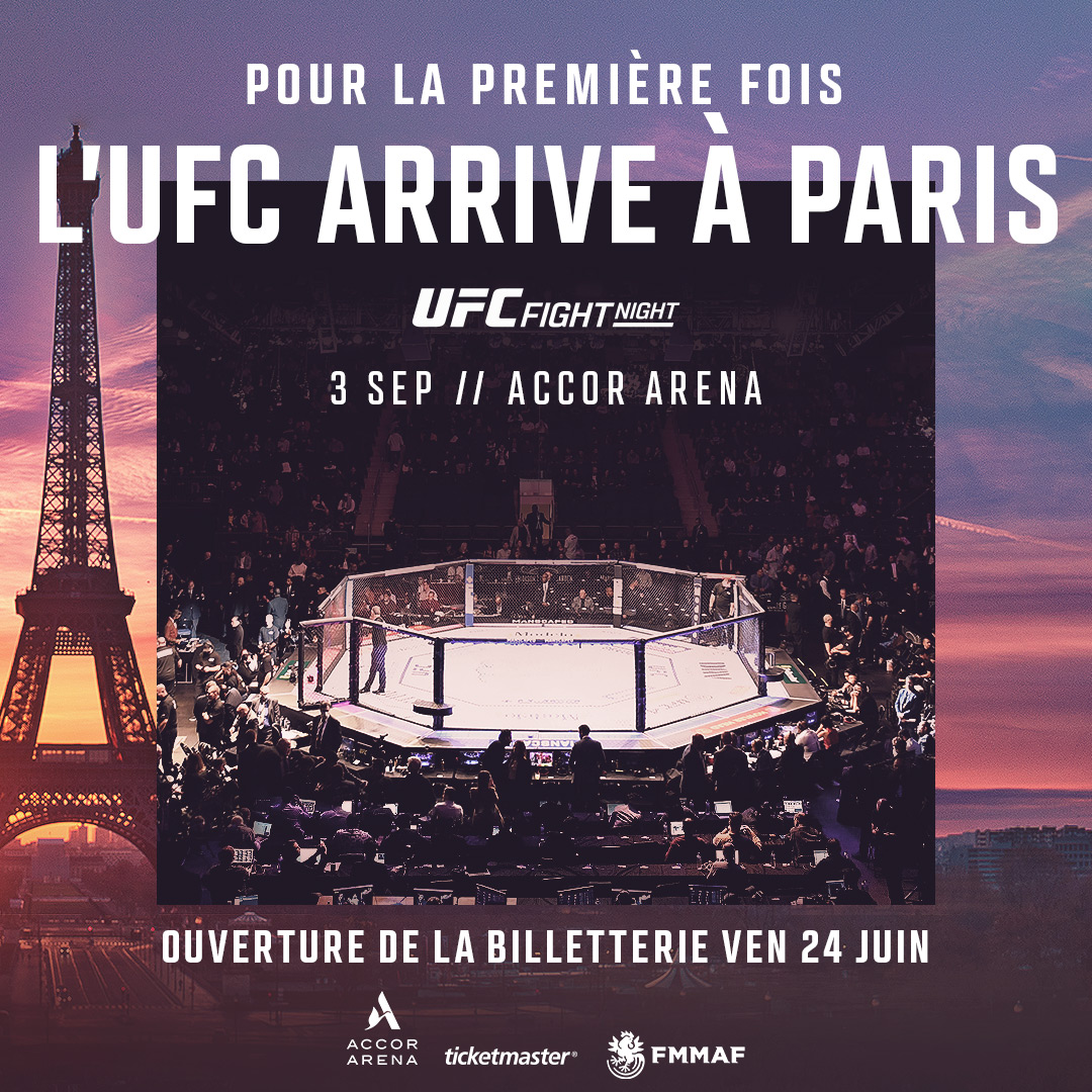 UFC France on Twitter "Enfin ! L'UFC arrive en France pour la première