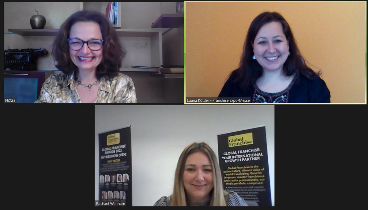 FranchiseExpo22's tweet photo. #throwbackthursday
Meet & Greet mit unserem Medienpartner @globalfranmag.Unsere Kolleginnen vom MFV Veranstaltungsteam Carina Felzmann und Luana Köttler im Austausch mit Rachel Wenham 😊.
Frauenpower zum Thema #FranchiseExpoFrankfurt 😊💪.
#FEX22 #franchise #selbstständig https://t.co/cKoOWS694v