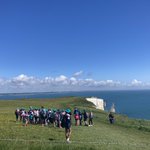 Look at that view!!! Y5 enjoying some local lore and info about our wonderful coastline from @LandandWave 