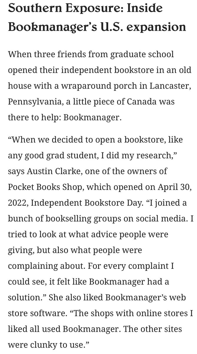 Bookmanager (@tbm_bookmanager) on Twitter photo Hey mom, look!
It’s US featured in the <a href="/quillandquire/">quillandquire</a> 👋👋
“Southern Exposure: Inside Bookmanager’s U.S. expansion” — <a href="/quillandquire/">quillandquire</a>
quillandquire.com/omni/southern-…
Shoutout to our besties <a href="/booksaremagicbk/">Books Are Magic</a> <a href="/mpluse/">Moto G pluse</a> and <a href="/PocketBooksShop/">Pocket Books</a> 😘😘 Hey mom, look!
It’s US featured in the <a href="/quillandquire/">quillandquire</a> 👋👋
“Southern Exposure: Inside Bookmanager’s U.S. expansion” — <a href="/quillandquire/">quillandquire</a>
quillandquire.com/omni/southern-…
Shoutout to our besties <a href="/booksaremagicbk/">Books Are Magic</a> <a href="/mpluse/">Moto G pluse</a> and <a href="/PocketBooksShop/">Pocket Books</a> 😘😘