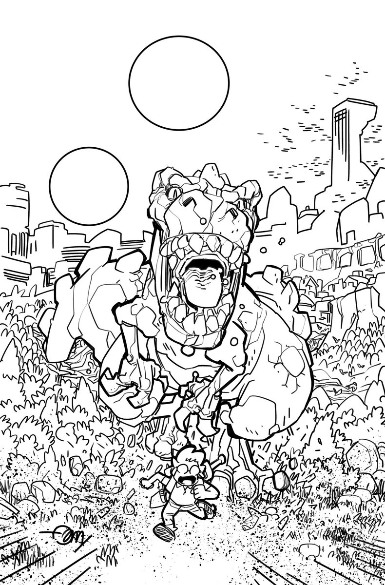 DamooseSeth's tweet photo. Here is something I’ve been tinkering with the past few mornings before work. #WakeUpAndDraw #TooCartoony #ComicsAreForEveryone It may be something sometime, but then, it may not https://t.co/i766Zc8cQu