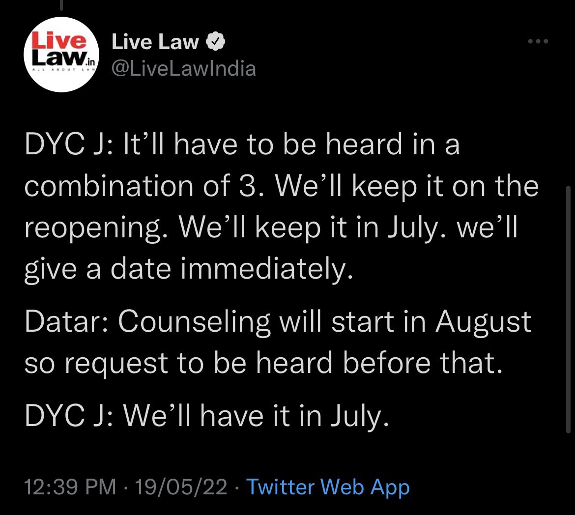 dryash1196's tweet photo. DEAR DYC what about your patient care statement? Enjoy the vacation. if you don’t have enough knowledge about medical admission system nd examination then don’t involve in this type of case nd don’t ruin future of thousands aspirants 🙏��
#NEETPG2022 @DRChinmayee1 
@drasmalhi https://t.co/Lr7Onx9xRo