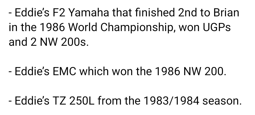 NormanBrownRem1's tweet photo. The good news keeps coming.

Massive thanks to Geoff Shaw who will have Normans 250 Yamaha along with him on Saturday.

Also a huge thanks to Gerry Lawlor Eddie Laycock and Joe Fitzpatrick from @laylaw_racing who will be bringing the following bikes on saturday https://t.co/RA22tI5GHA