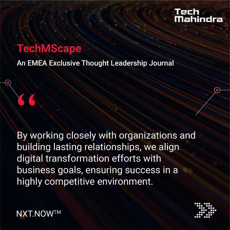 tech_mahindra's tweet photo. Jinender Jain, Sr. VP & Sales Head, UK & I, @Tech_Mahindra, shares his thoughts on #DigitalExcellence in #TechMScape – An EMEA Exclusive Thought Leadership Journal.
Get your copy NOW - https://t.co/uoqYsrSLgS
#NxtNow #TechMahindraEurope
