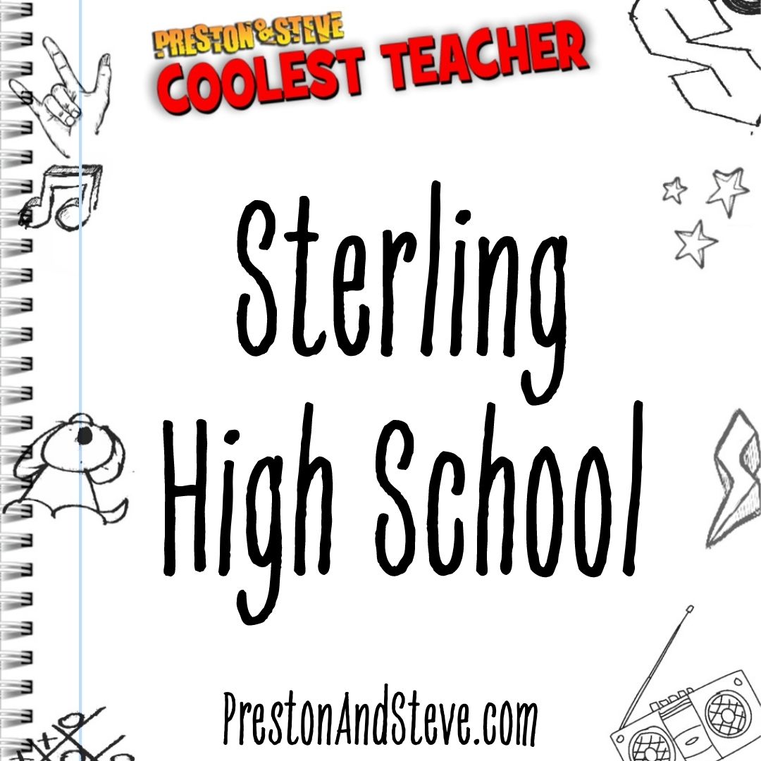 PrestonSteve933's tweet photo. Sterling High: Today is your day! 

Current students have until 6am on Friday to name the #CoolestTeacher at the school. Vote here: https://t.co/dF4sQNDzh5 https://t.co/z0HEiGK484