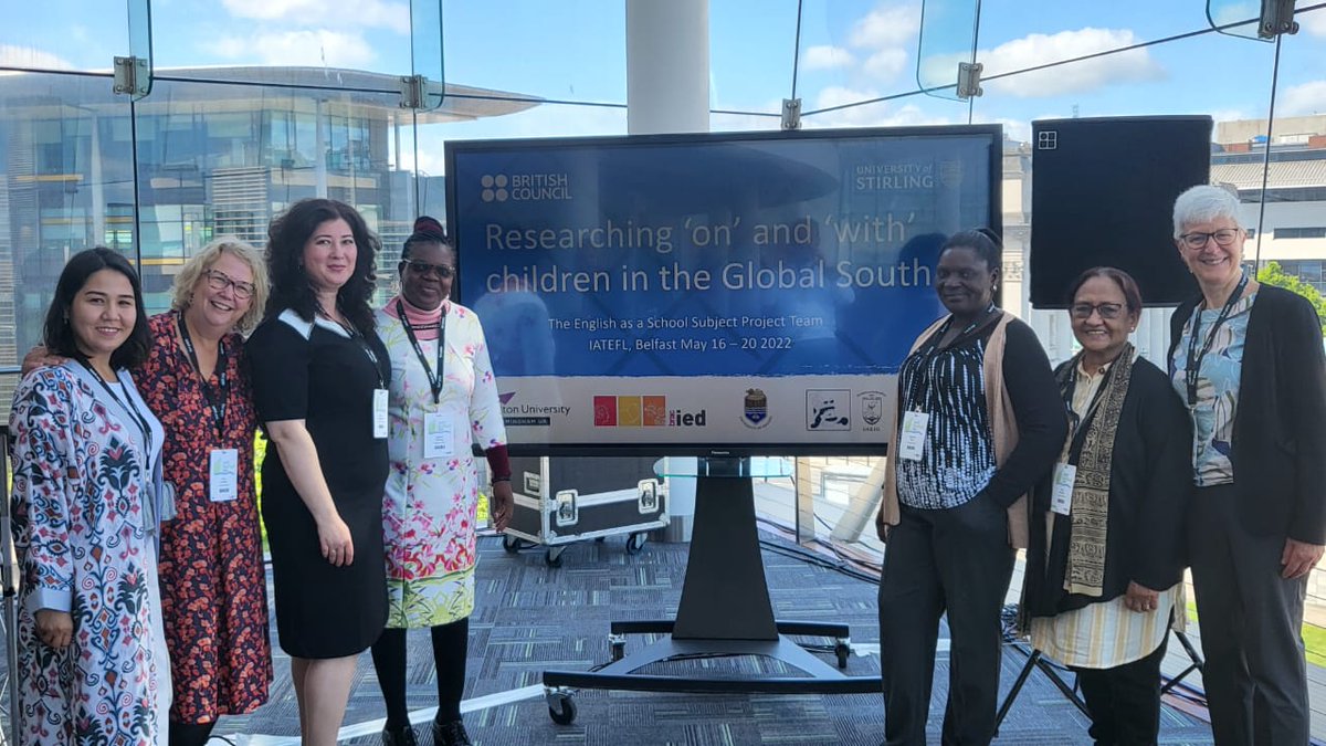 Hello from the <a href="/EnglishSchSub/">English as a School Subject Research Project</a> research team from #iatefl2022 in Belfast!  Inspiring presentations of our research project findings! #research #EnglishSchoolSubject