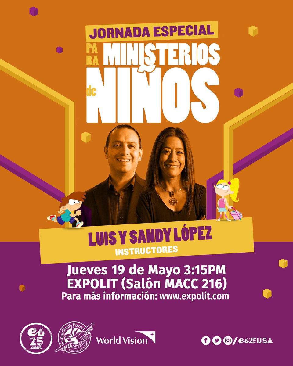 Mision_kids's tweet photo. Esta tarde tendremos una jornada especial para el ministerio de niños de @e625com llega a @expolitoficial
Si el ministerio de Niños es tu pasión ¡Te esperamos! Y si no puedes presencial regístrate para verlo en YouTube
#ministeriodeniños #expolit @OCC_shoeboxes @worldvisionlac https://t.co/DGCvSUZasI