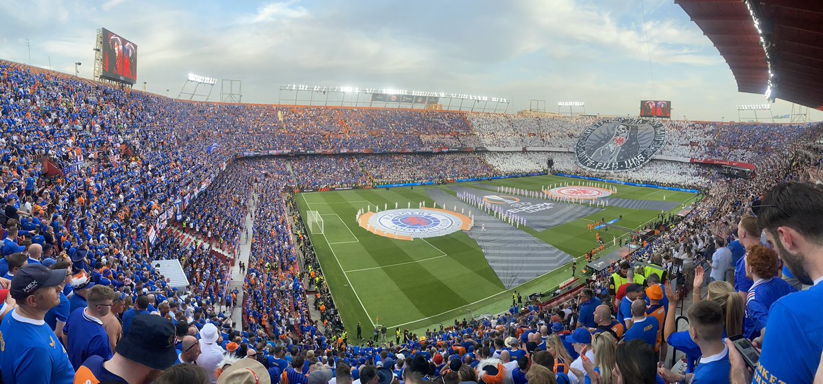 martingrantross's tweet photo. #UELfinal event presentation, TV production superb. Rights-holders taken care of. 

But fan experience awful. 1 upper tier kiosk open. Then closed, dehydrated fans told to join huge toilet Q &amp; drink from taps. Deathtrap seating, cops removing non-prohibited items. Must do better https://t.co/lmFiq2s4sn