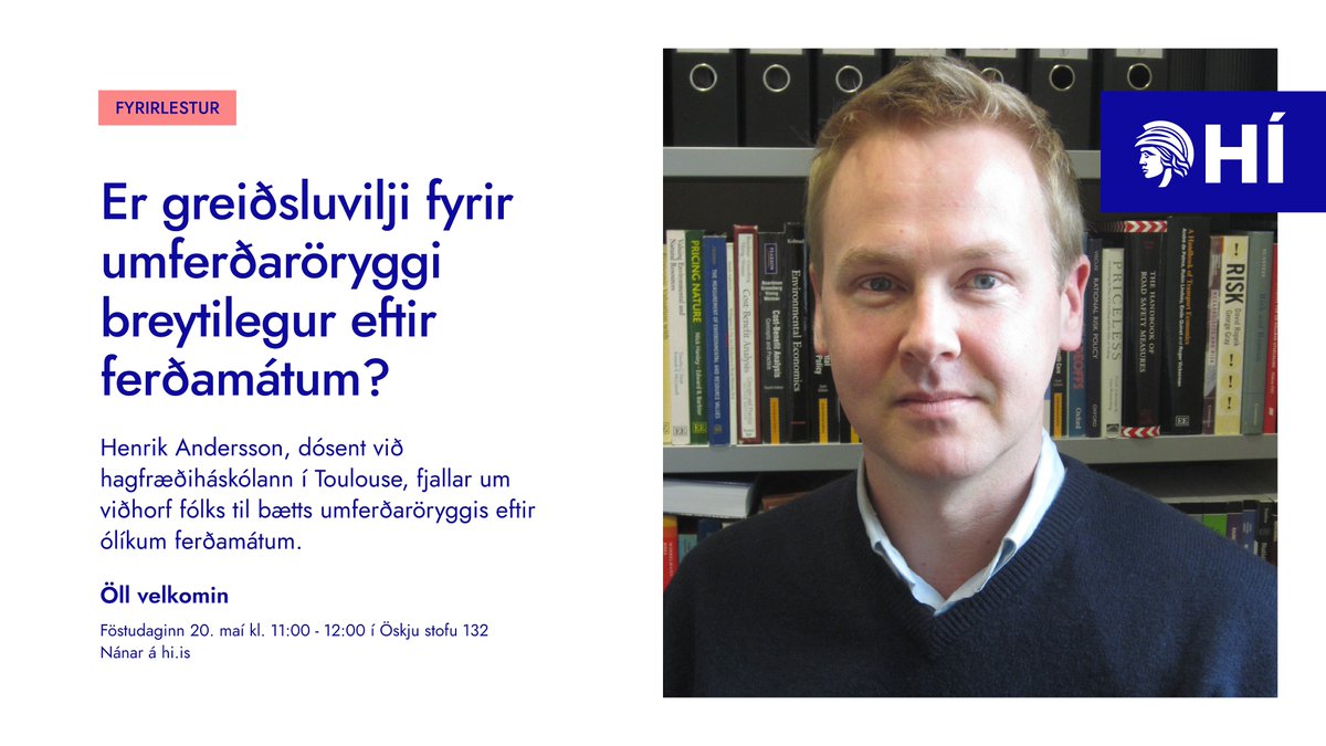 Greiðsluvilji fyrir umferðaröryggi?

Málstofa á morgun (föstudag) - english.hi.is/events/does_wt…