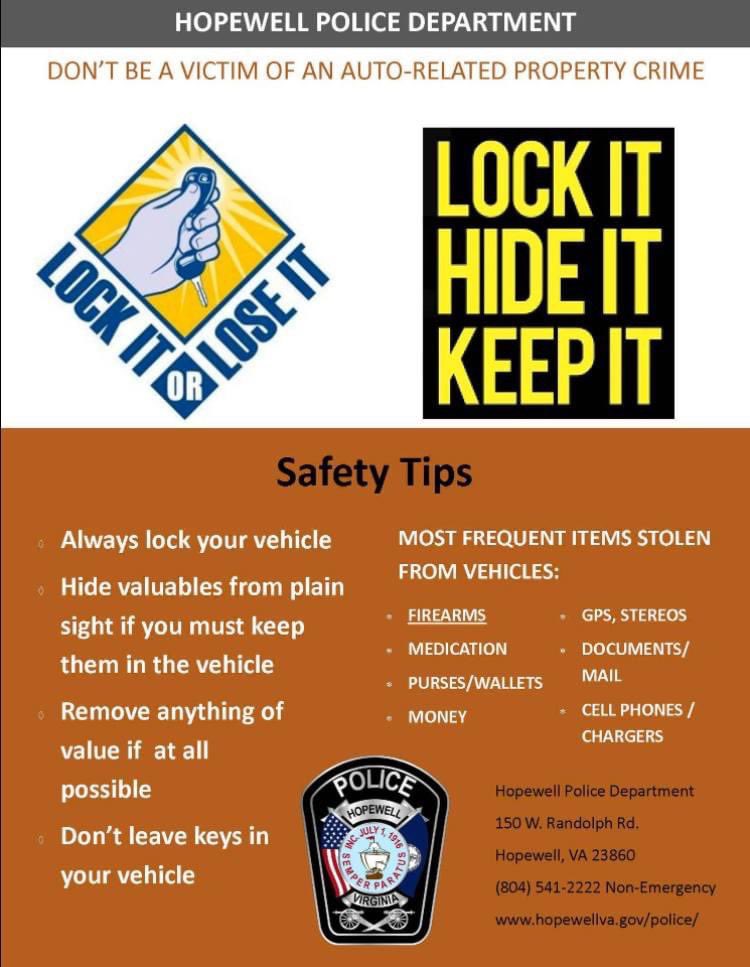 Hopewell VA Police tweet media