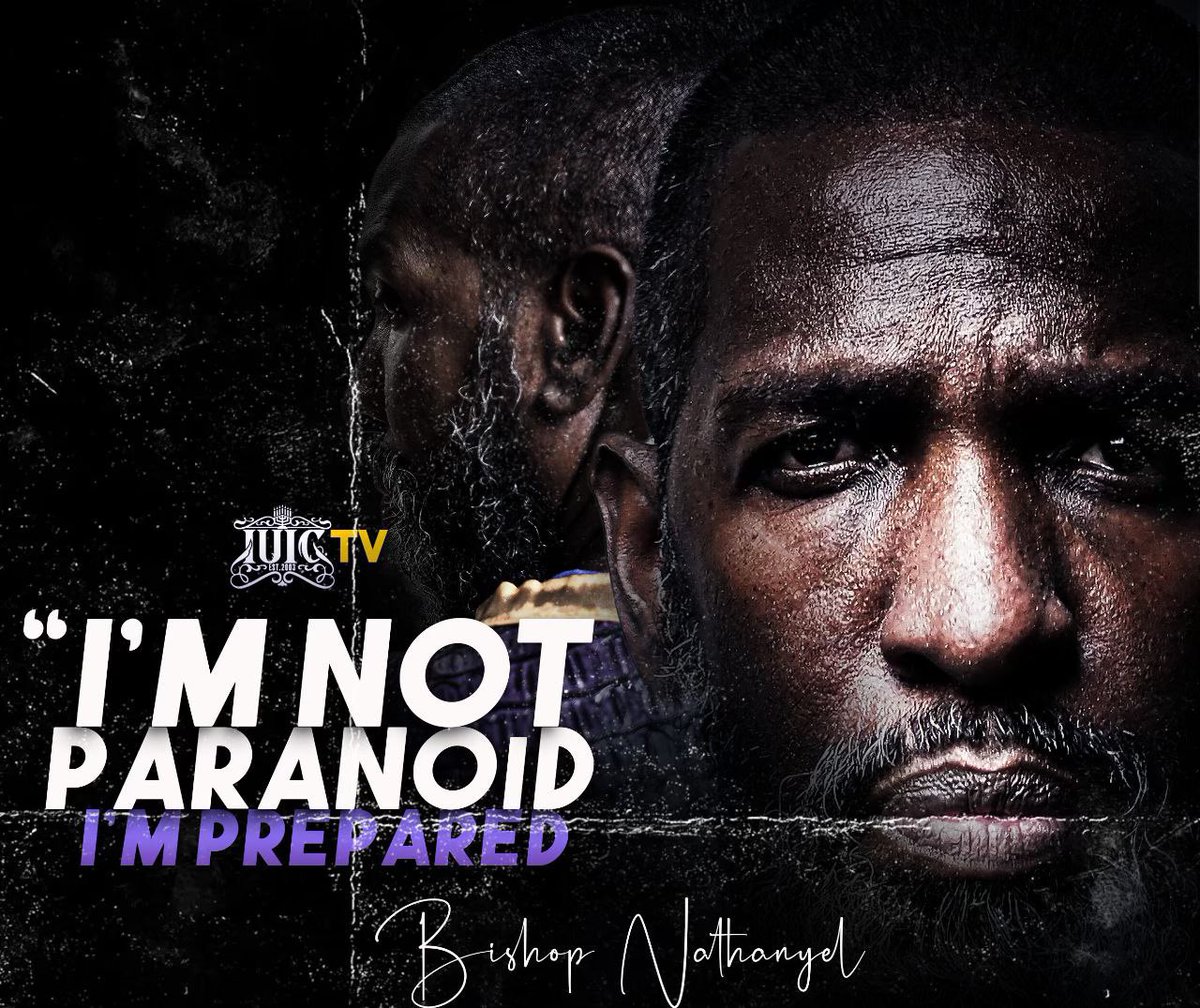 BishopNathanyel's tweet photo. “I’m not paranoid I’m prepared.” #WatchNPray #Ready #Vigilant #EyesUp #Experienced #Growth #IUIC #Israelites https://t.co/BHZWyLCkHS