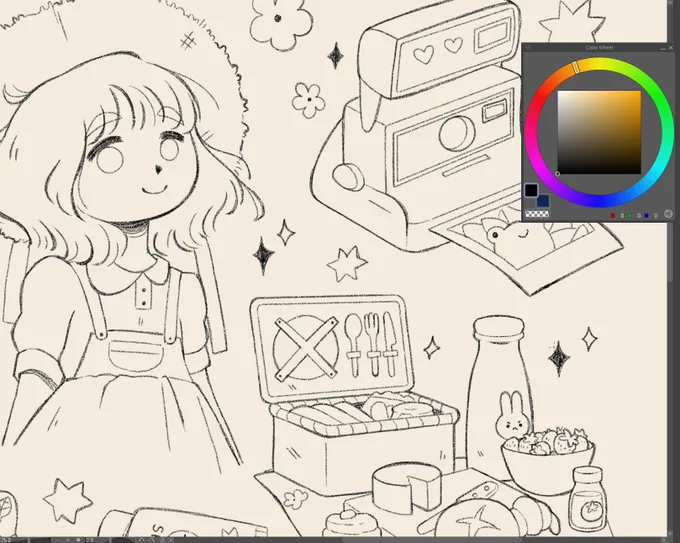 Cooking a little spring-themed illu ✨ 