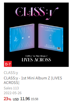 .@M25_CLASSy's 1st Mini Album 'Z: LIVES ACROSS' has now surpassed 100 pre-orders on Ktown4u.

40 percent Discount links:
@CLASSYNEWS_: ktown4u.com/eventsub?eve_n…

@CLASSy_Global: ktown4u.com/eventsub?eve_n…

#CLASSy #클라씨