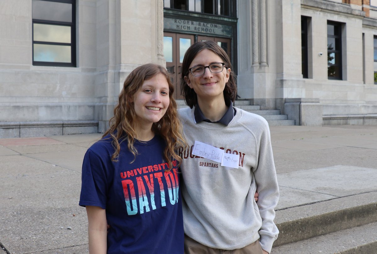 RogerBaconHS's tweet photo. We continue unveiling our "Top 10" for the class of '22 with Alaina Finan &amp; Dylan Cianciolo.

Alaina will attend the U. of Dayton and will begin in the Discover Science program. 

Dylan will attend Embry - Riddle Aeronautical University where he will study astronomy. https://t.co/2ULcnrgNJY