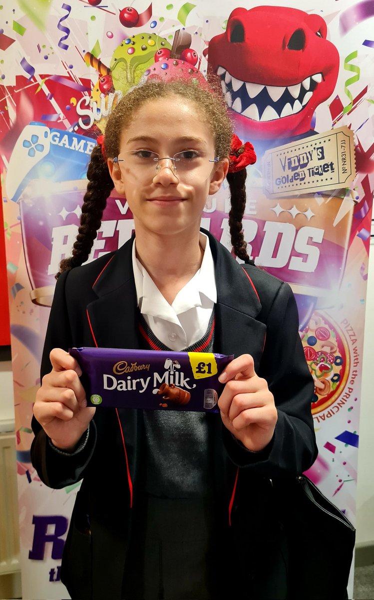venture_rewards's tweet photo. Lots of winners today at the Venture Vault. Laila (yr8) won a £5 gift card, and then we had 4 chocolate bar winners Thomas (yr8), Alfie (yr9), Isabelle (yr7) and Mahy (yr7). Congrats everyone. @OrmistonVenture @Venture_Achieve @Venture_Aspire @Venture_Create @Venture_Innov8 https://t.co/0gpkQ0aJzC