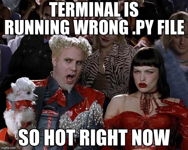 overflow_meme's tweet image. terminal is running wrong .py file stackoverflow.com/questions/7230… #python #python27