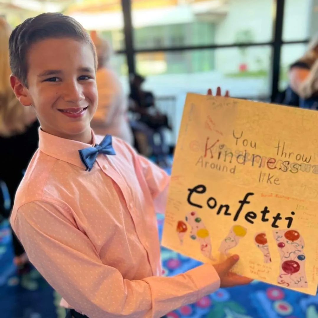 newschester's tweet photo. Congratulations to 4th grader, Landon Ferrara for receiving the Character Award from Broward County Public Schools! Tonight, he was honored by our superintendent for throwing “KINDNESS LIKE CONFETTI!” #kindness #kidofcharacter #bcps https://t.co/BmXQz7SWKV