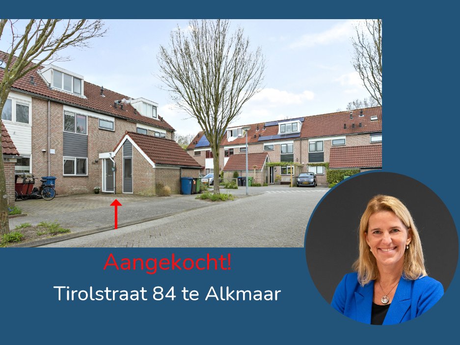 Jaap en Tara zijn dolblij met de woning aan de Tirolstraat 84 te Alkmaar die zij met hulp van Angela hebben kunnen kopen! 😁
Kan Angela u ook helpen bij het kopen van een woning? 
📞072-5113504

ow.ly/vfPP50JbZjx