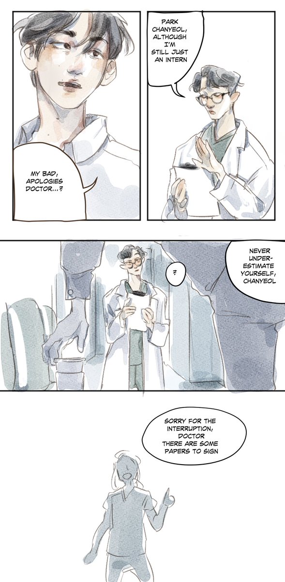 mardyart's tweet photo. the new hospital intern!!
#baekyeol https://t.co/fQ9x3Jdmn9