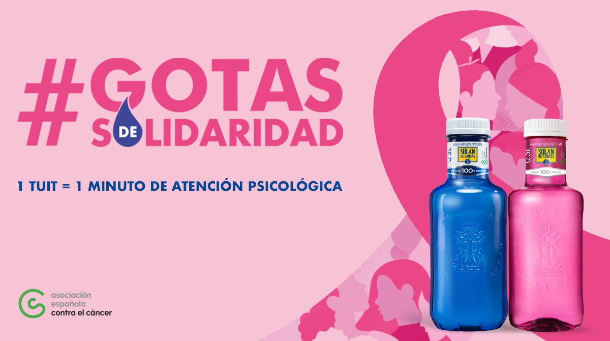Gracias a @Solan_de_cabras dono un minuto de atención psicológica a pacientes con cáncer y familiares. ¿Y tú? ¡Comparte! #GotasdeSolidaridad