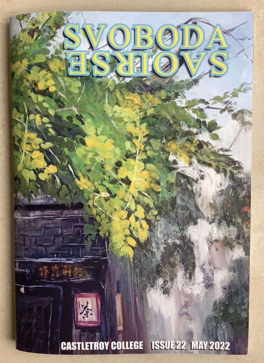 padflanagan22's tweet photo. SVOBODA-SAOIRSE our @CastletroyC Yearbook is out this week. It is a beautiful compendium of all that is good in our school community and I thank colleague Evelyn and her TY editorial team for all their great work @LCETBSchools #spiritofpartnership #SVOBODA https://t.co/hBK4UMLHdT
