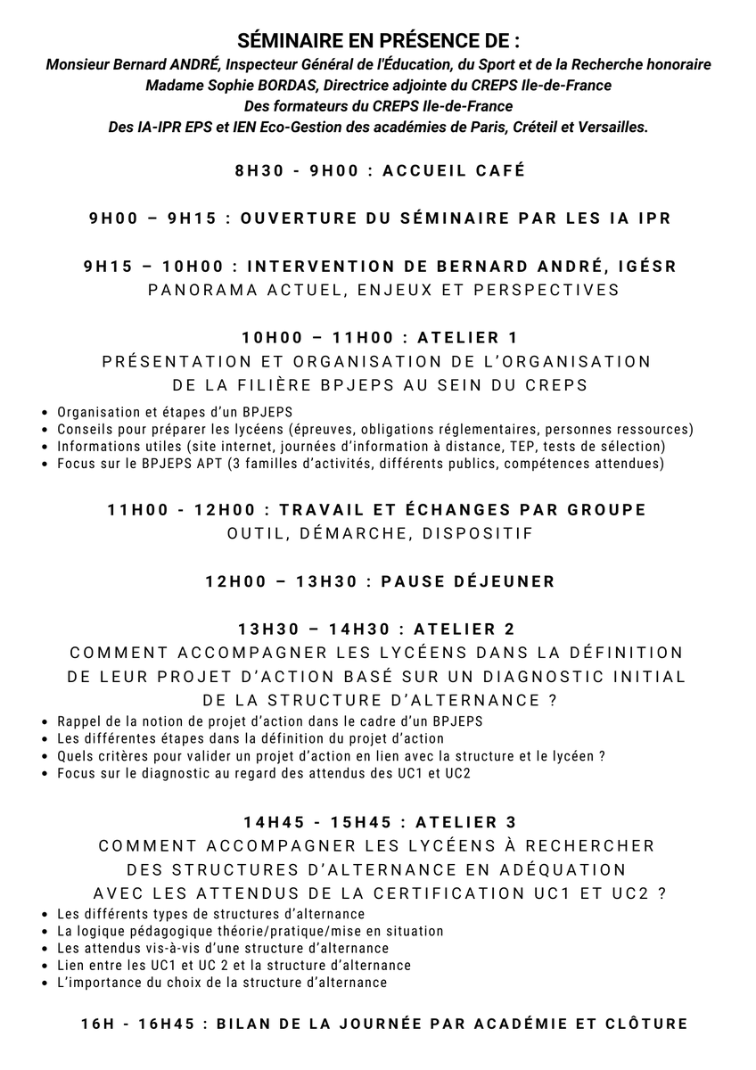 CelineChevillon's tweet photo. Séminaire interacadémique @RAIledeFrance de la mention complémentaire #AG2S et de #UF2S en présence de Bernard André, IGESR honoraire et en partenariat avec @CREPSIDF
@AcCreteil @Academie_Paris @acversailles @EpsCreteil https://t.co/cZVC1I6XlF