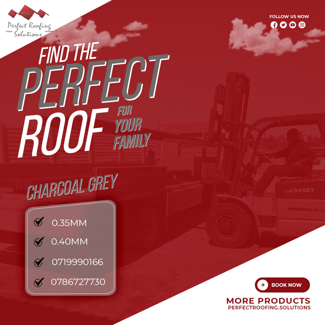 perfectroofzw's tweet photo. NEW STOCK ALERT 📣

Come through to our Ruwa &amp; Graniteside sites to order your 0.35mm &amp; 0.4mm charcoal grey roof sheets whilst stocks last.

Contact the team via calls or Whatsapp on

Ruwa - 0719990166
Graniteside - 0786727730

Take a look at our products: https://t.co/jfNkOwpggl https://t.co/yztAx6Wp0z