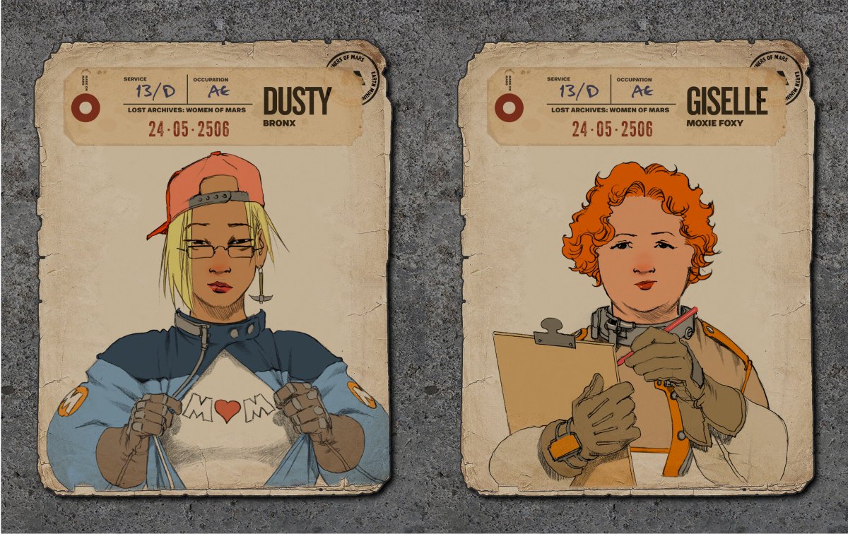 ❤️👩 Sneak Peak: Women of Mars 👩❤️

Dusty Bronx is tough like stone 💪 Giselle is managing inventory. It can be a daunting task, but she loves her work 🥰

#SolanaNFT #NFTs #NFTCommmunity #WomeninNFTs