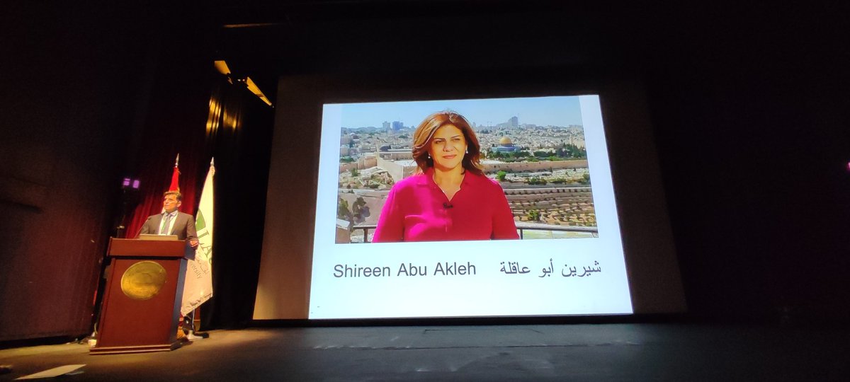 FSbeity's tweet photo. Moment of silence for Shireen Abu Akleh with a speech by Dr. Jad Melki @jmelki @mdlablau
#MDLAB2022 #mdlab #MDLABLau https://t.co/bdRKhAj3PS