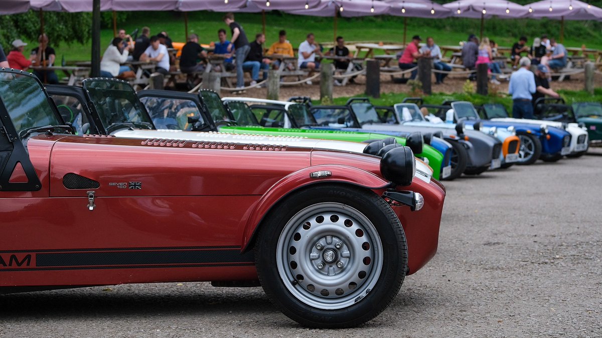 caterhamcars's tweet photo. An epic venue, and great to catch up with so many owners. Sadly the weather turned, but a big thank you to @Lotus Silverstone  and everyone involved 🙂
https://t.co/MRapcwN7b2 https://t.co/lTZmzNicou