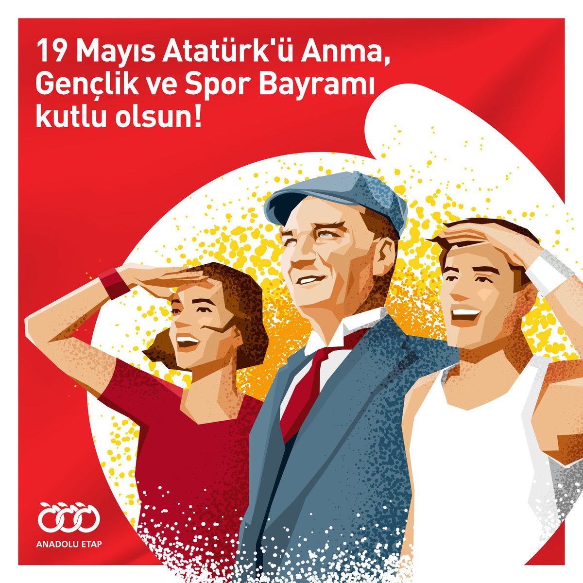 19 Mayıs Atatürk’ü Anma Gençlik ve Spor Bayramı Kutlu Olsun!
#AnadoluEtap #SağlıklıNesillerİçinSağlıklıMeyveler #19MayısGençlikveSporBayramı