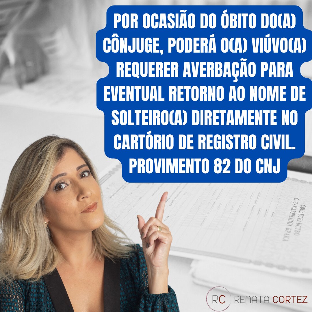 Você conhece o Provimento 82 do CNJ? Com base nesse importante ato normativo que promove a desjudicialização, é possível averbar, diretamente no RCPN, as alterações de sobrenome  decorrentes de casamento, divórcio e viuvez.