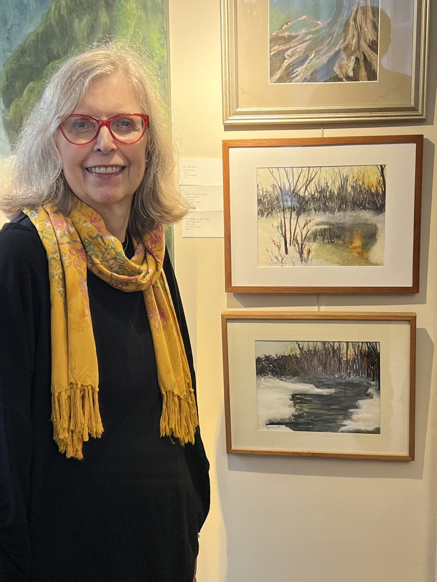 Two of my watercolors in the curated exhibit LIFE FROM EARTH. #watercolorpainting #watercolorist #hudsonvalleyartist #dancingpaintbrush #songsoftheearth #water #earth #voicesoftheelders #hopeforthefuture #belonging #gratitude