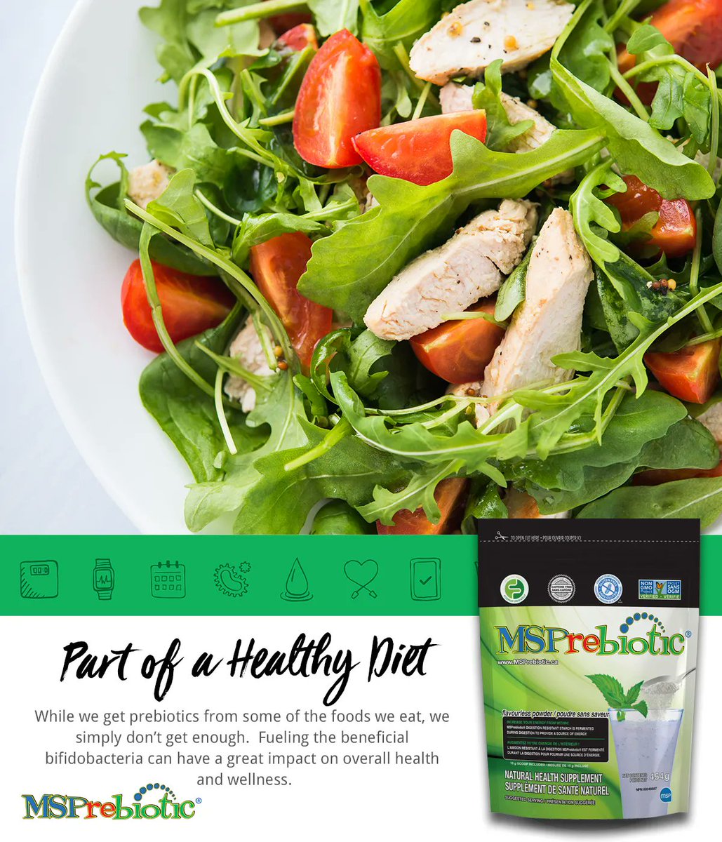 Prebiotics are part of a healthy diet!  #healthydiet #healthylife #microbiome
