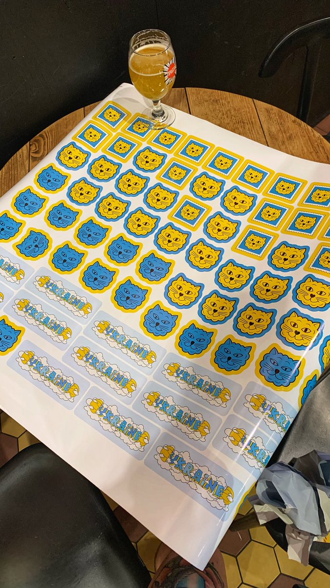 ChipaArt's tweet photo. I made stickers as a gift for orders with T-shirts 😋😋😋
#Chipaart #graffitiart #Stickers #Ukraine️ #NFTCommunity https://t.co/IWgIyUuesl