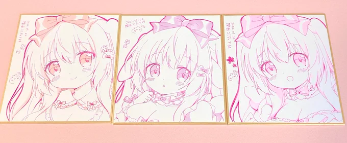 関西コミティア用の直筆色紙完成しました～!今回は3枚になります!
当日はよろしくお願いします✨

#関西コミティア64 