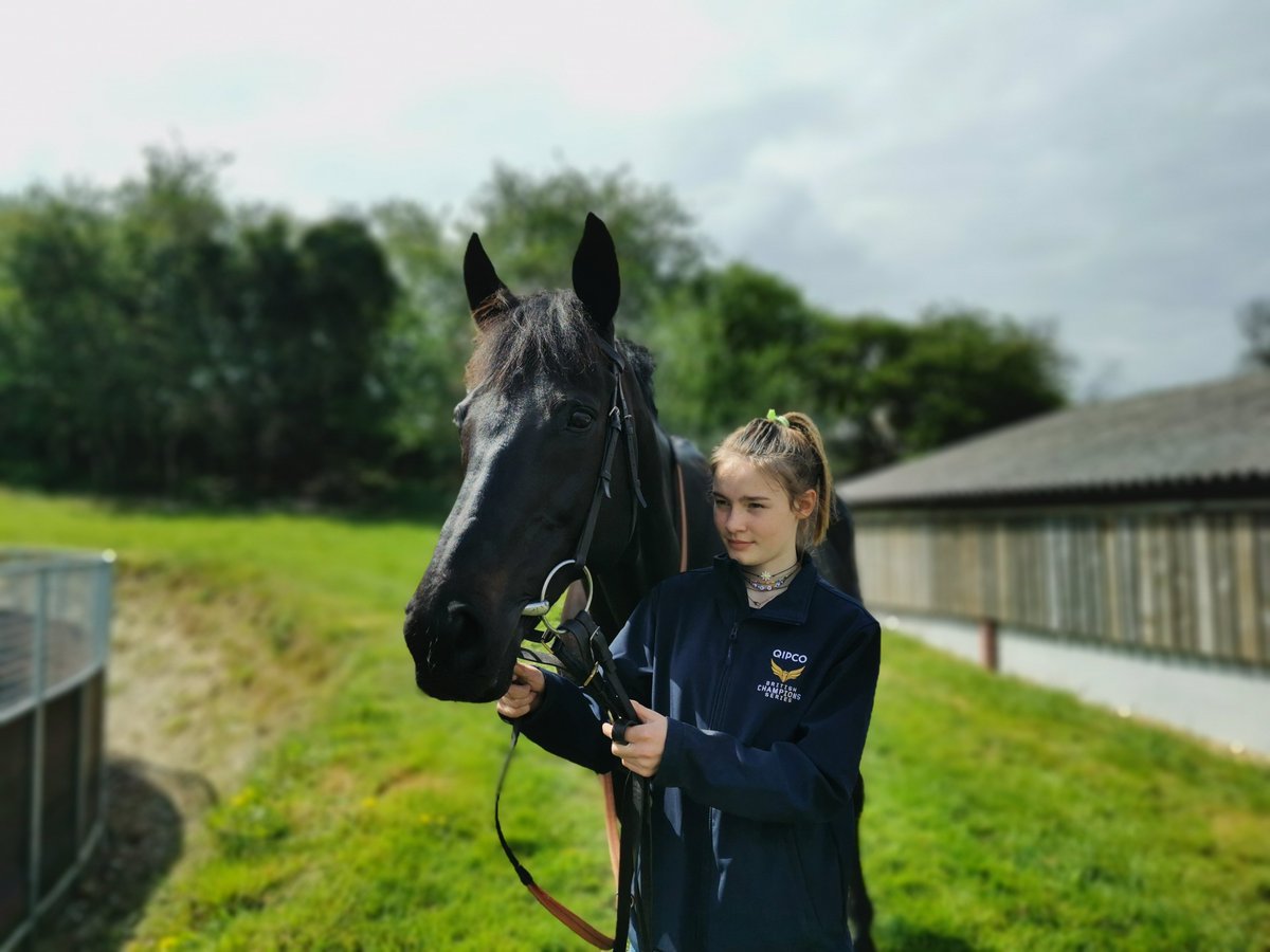 KingsclerePC's tweet photo. Meet the prize-winning racehorse Side Glance, bred by Park House Stables, who will be leading Kingsclere's Grand Parade to celebrate the Queen's Platinum Jubilee, with rider wearing the Queen's colours! 
Article → https://t.co/S41T65m0AB
@AndrewBalding2 @BasGazette @NewburyToday https://t.co/wdZaGBR3Qk